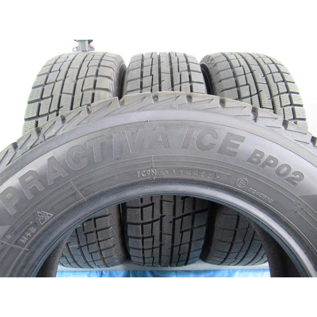 【SP178】T8204265 送料無料●2023年製造 約8~8.5部山●PRACTIVA BP02(YOKOHAMA)●195/65R15●4本 195/65R15 91Q スタッドレスタイヤ YOKOHAMA PRACTIVA ICE BP02 エア漏