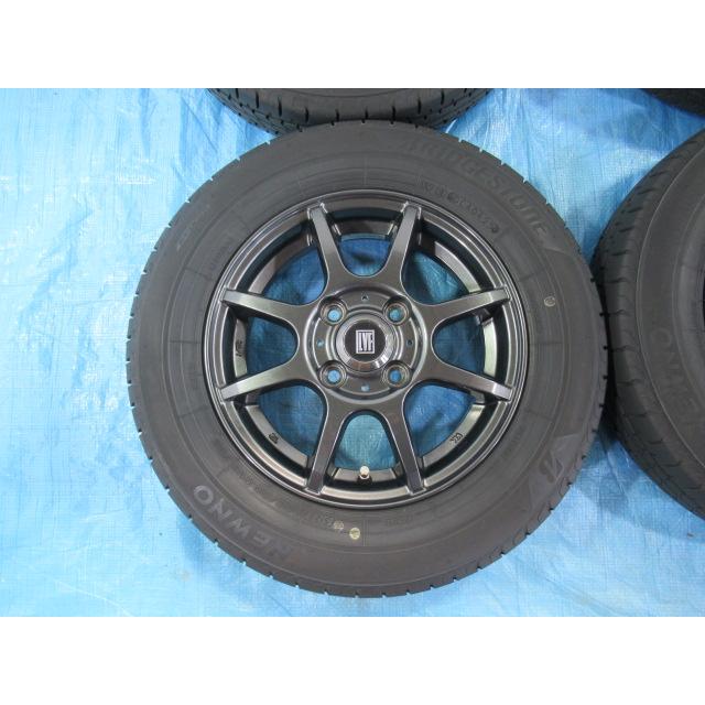 145/80R13 夏タイヤ バランス済 BRIDGESTONE TOPY 13インチ 4B 4H/100