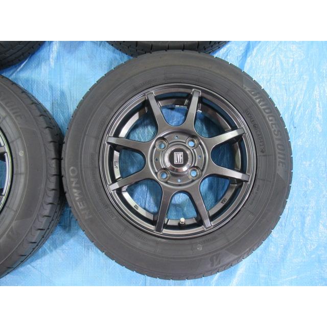 145/80R13 夏タイヤ バランス済 BRIDGESTONE TOPY 13インチ 4B 4H/100 