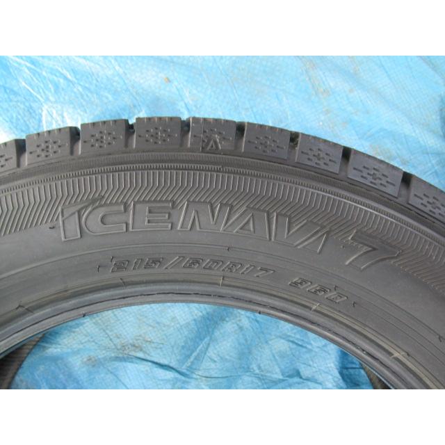 215/60R17 96Q スタッドレスタイヤ GOODYEAR ICENAVI 7 エア漏点検済