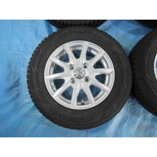 145/80R13 スタッドレスタイヤ バランス済 YOKOHAMA weds 13インチ 4B