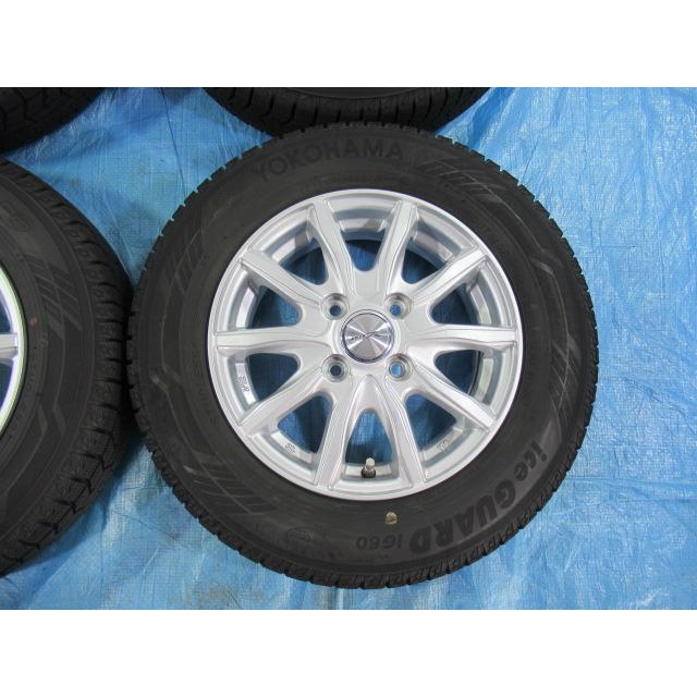 145/80R13 スタッドレスタイヤ バランス済 YOKOHAMA weds 13インチ 4B