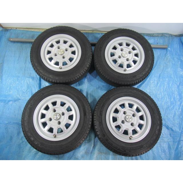 165/80R14 LT 8PR 夏タイヤ MICHELIN WEDS バランス済 14インチ 5J 4H