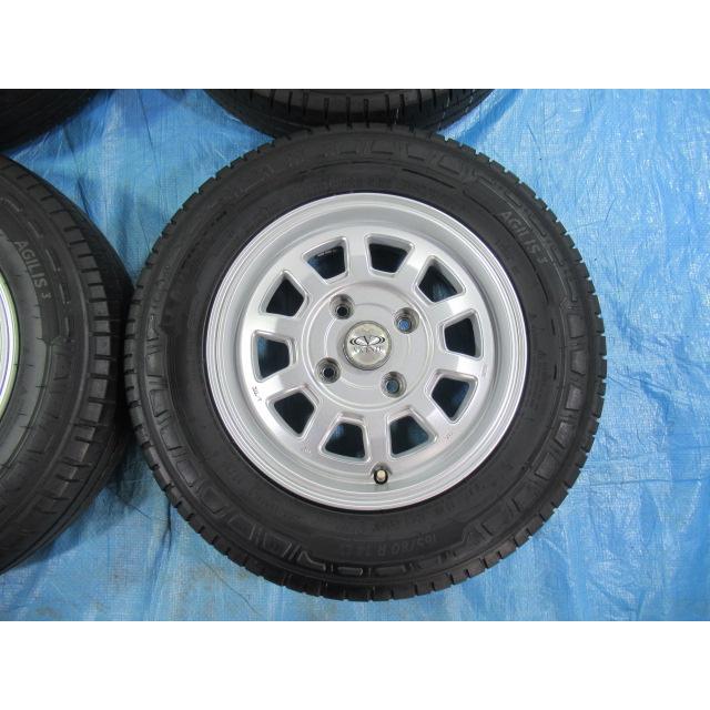 165/80R14 LT 8PR 夏タイヤ MICHELIN WEDS バランス済 14インチ 5J 4H