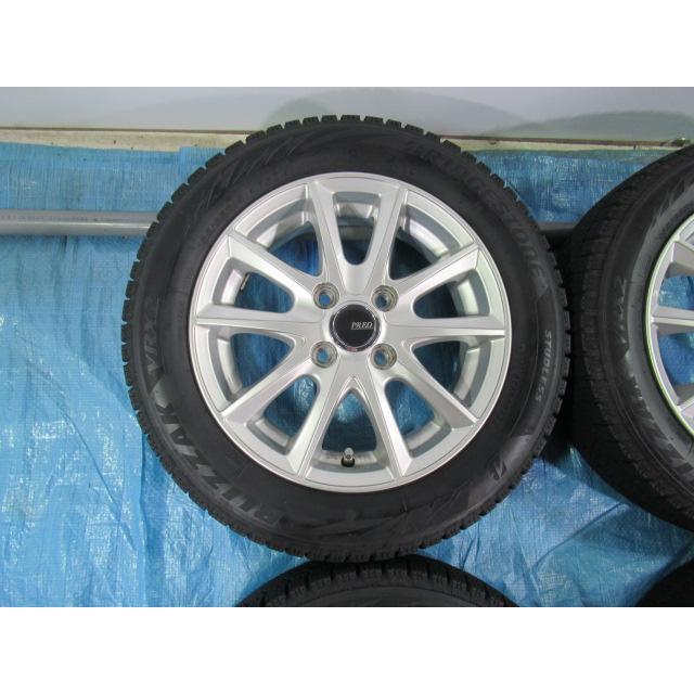 264 BRIDGESTONE 155/65R14 ラパン 純正 スタッドレス 155/65R14 スタッドレス BRIDGESTONE バランス済 PREO 14インチ 4.5J