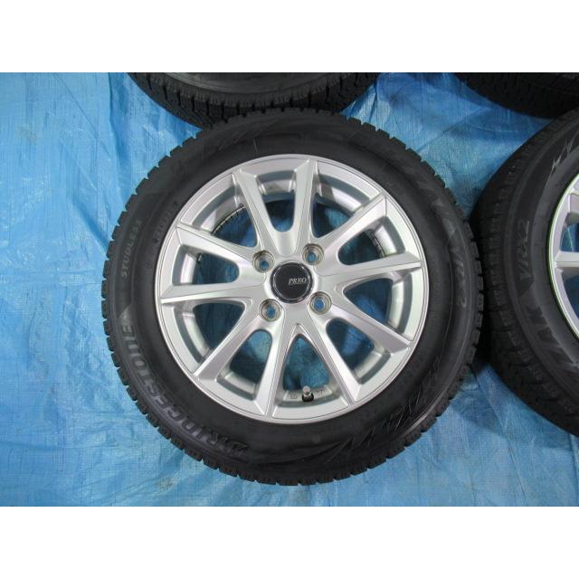 ☆ 新品スタッドレス ☆ スズキ スペーシア ワゴンR 155/65R14 155/65R14 スタッドレス BRIDGESTONE バランス済 PREO 14インチ 4.5J