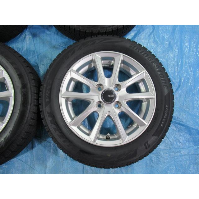 155/65R14 スタッドレス BRIDGESTONE バランス済 PREO 14インチ 4.5J
