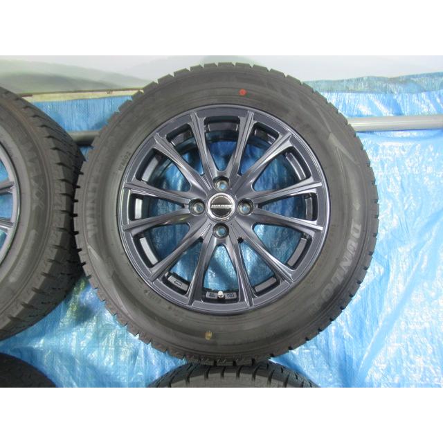 195/65R16 スタッドレスタイヤ DUNLOP WAREN 16インチ 6J 4H/100 ET45