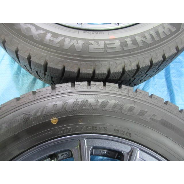 195/65R16 スタッドレスタイヤ DUNLOP WAREN 16インチ 6J 4H/100 ET45