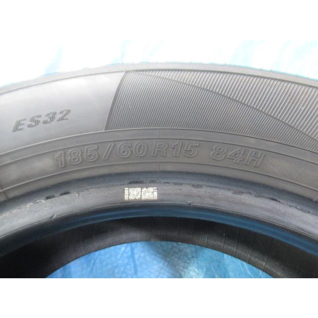 185/60R15 84H 夏タイヤ YOKOHAMA BluEarth ES32 バリ溝9分山 2024年製