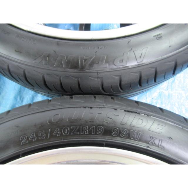 245/40R19 夏タイヤ Precious 19インチ 8J ET43 5H/114.3 2025年製