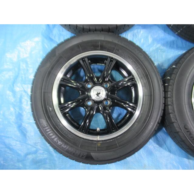 145/80R13 夏タイヤ バランス済 BRIDGESTONE BROOK 13インチ 4B 4H/100