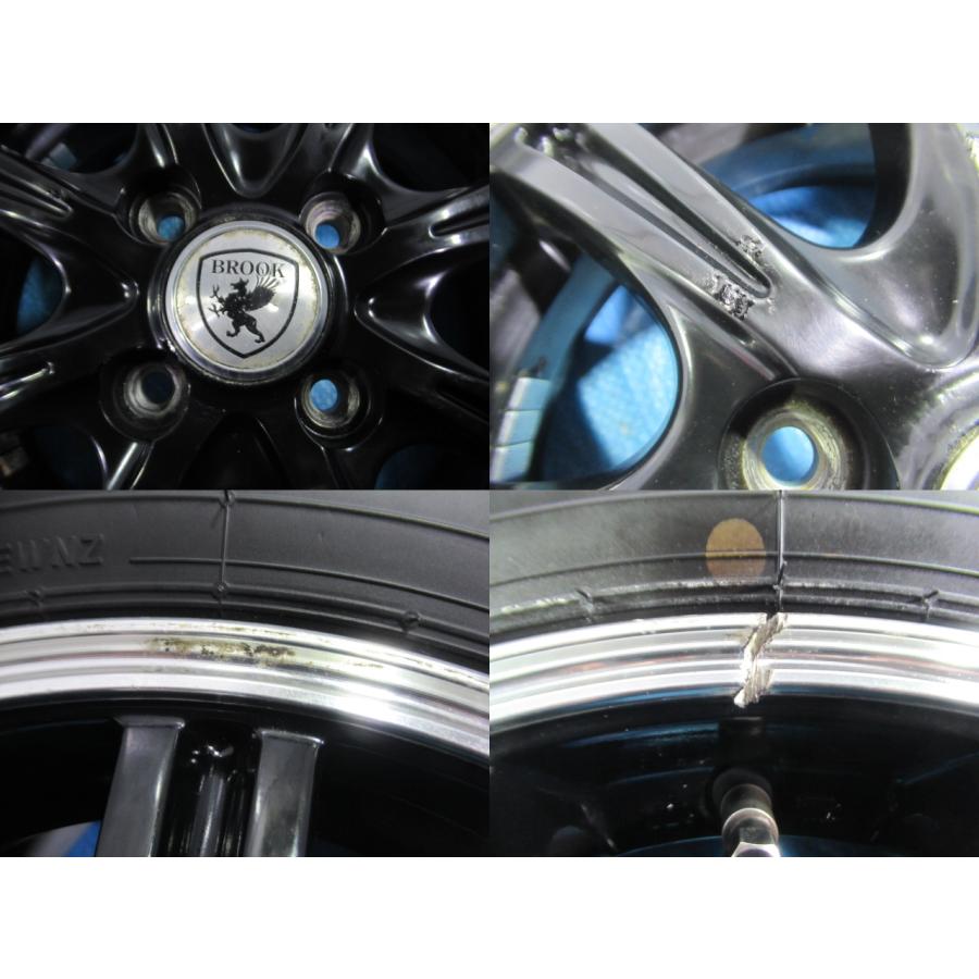145/80R13 夏タイヤ バランス済 BRIDGESTONE BROOK 13インチ 4B 4H/100