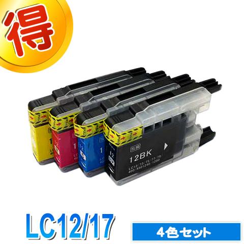 MFC-J955DN インク ブラザー プリンター LC12/LC17 4色マルチパック brother LC12-4PK LC17-4PK 互換インクカートリッジ｜gekiyasuhiroba