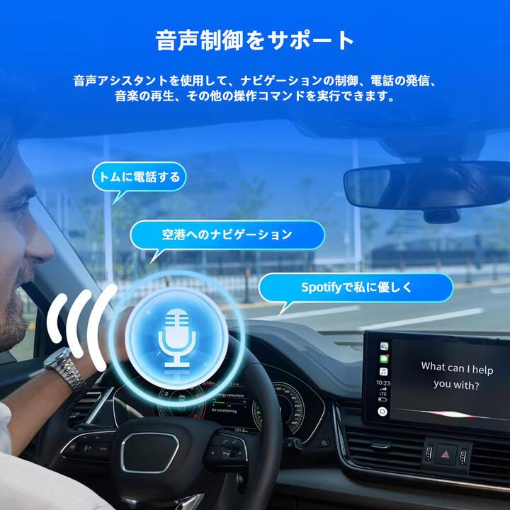 car play アダプター 無線 ワイヤレス CarPlay & Android Auto ai box