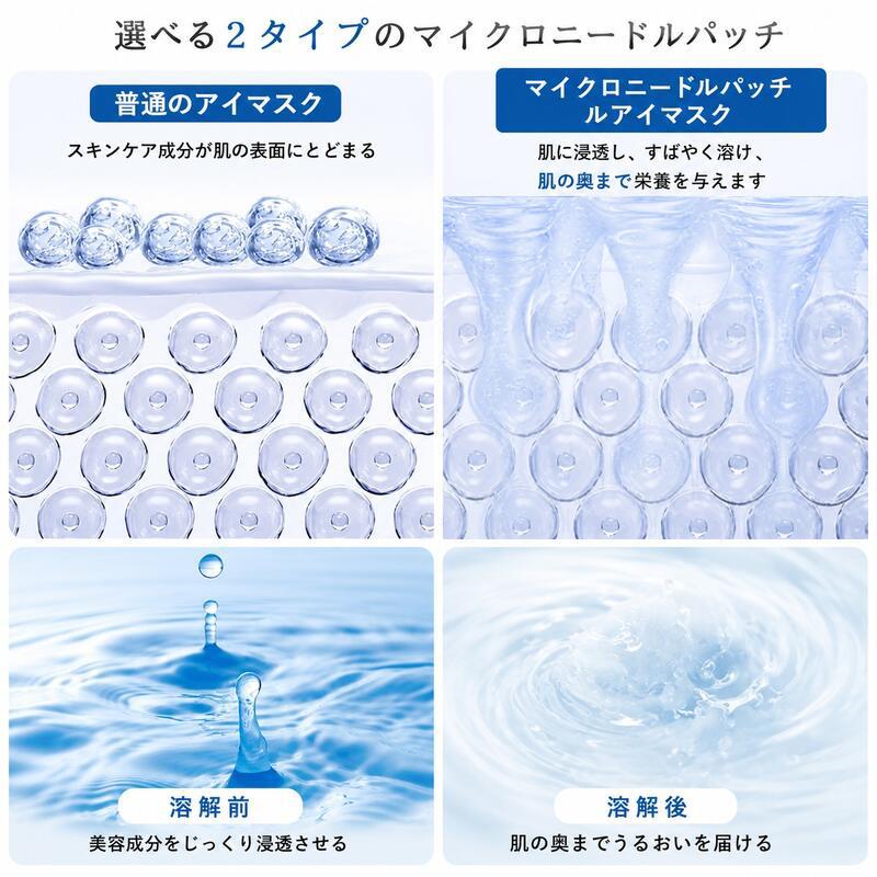 マイクロニードル パッチ 2枚×3袋入り ヒアルロン酸 コラーゲン