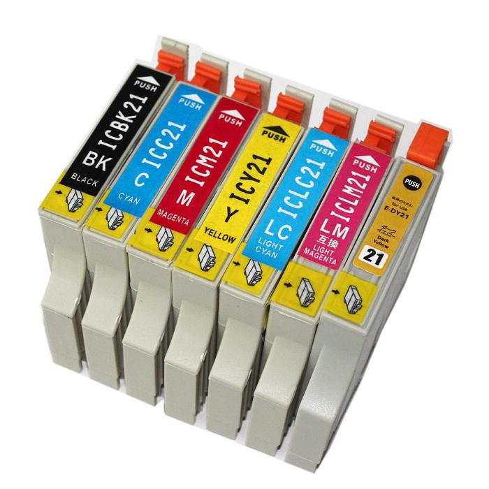 カラリオ エプソン インク 激安 IC21 7色マルチパック EPSON IC7CL21