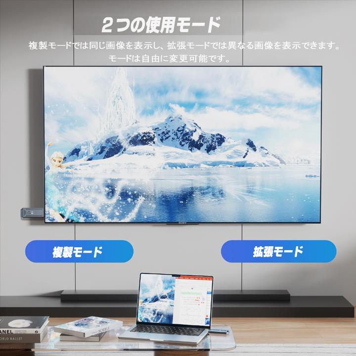 ミラーリング ワイヤレスHDMI 無線HDMI ストリーミング端末 1080P 2.4G