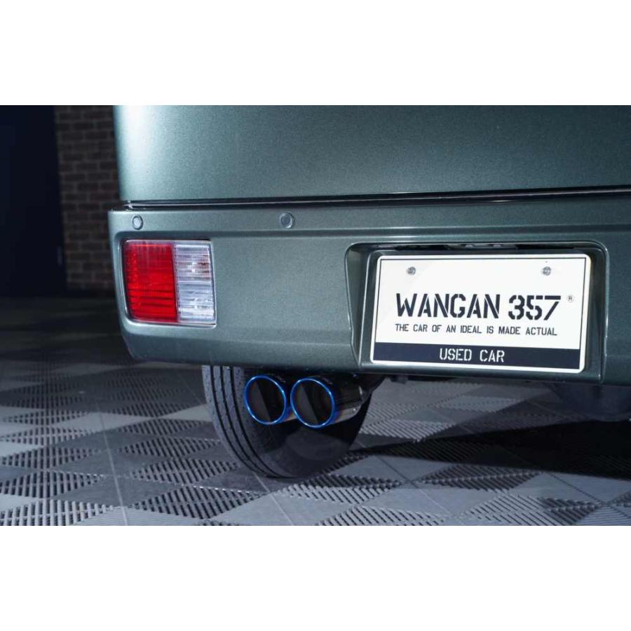 WANGAN357 DA17V DA17W エブリィ ワゴン バン R06A ターボ ハーフバンパー用 ステンレス デュアル出しチタンテール マフラー 車検対応｜gekiyasumaou｜09