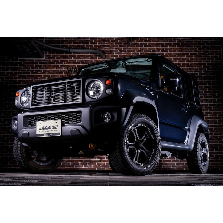 ジムニーJB64JB74ノマドブラックエンブレムマットBLディフェンダー風グリル JB64W JB74W JC74W ジムニー シエラ ノマド フロントグリル レトロ