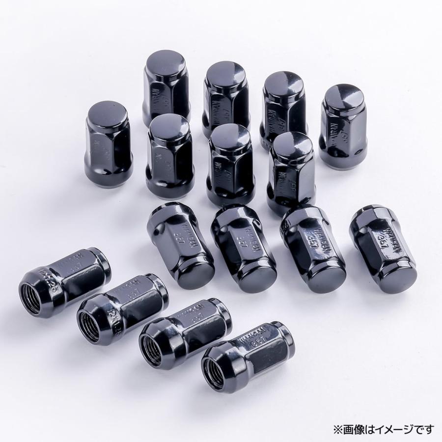 新品 WANGAN357 ホイールナット 袋 黒 ブラック スチール 17HEX M12