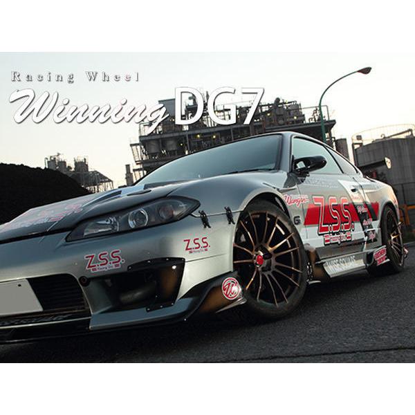 ☆Z.S.S. Winning-DG7 18インチ 8.5J +35 4本セット ブラック PCD114.3 