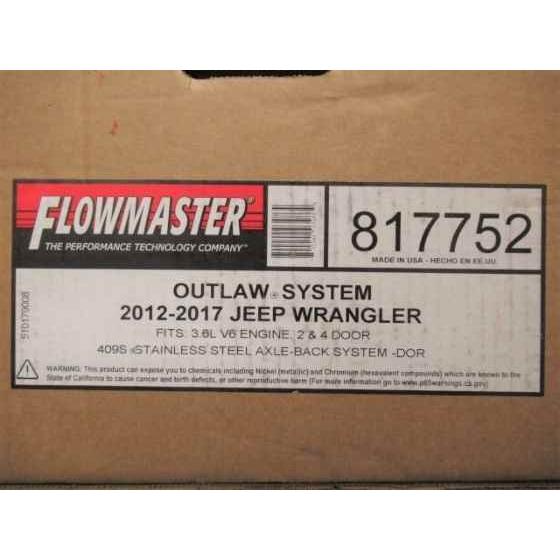 Flowmaster Outlawシリーズ 爆音 マフラーエキゾースト ブラックチップ
