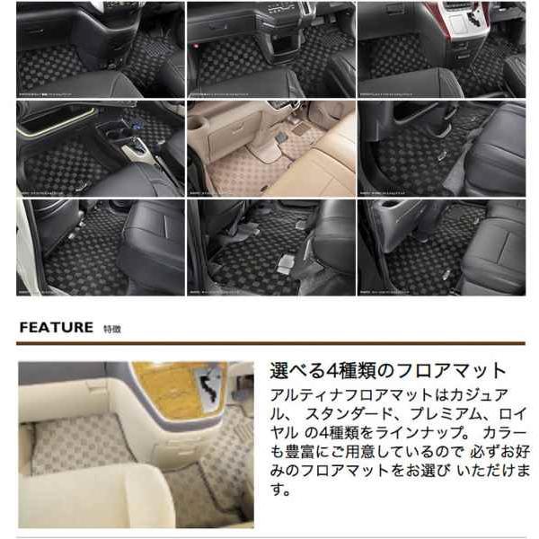 フロアマット ミラ  ４ＷＤ車 フットレスト無 ブラック 黒