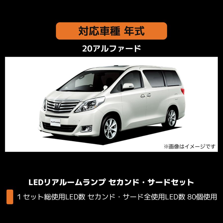 20 ヴェルファイア アルファード GARAX LED ルームランプ 室内灯 白 GARAX ギャラックス ハイブリッドLEDルームランプ LSセット