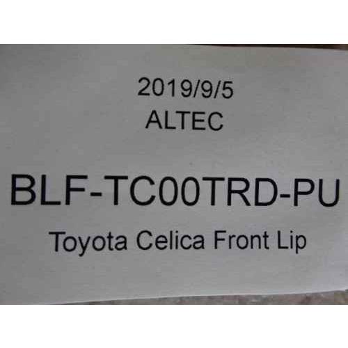 最適な価格 Altec Zzt230 Zzt231 トヨタ セリカ 前期 00 02年 フロント リップ スポイラー ブラック Pu エアロ 未塗装 激安魔王 海外正規品 Kuljic Com