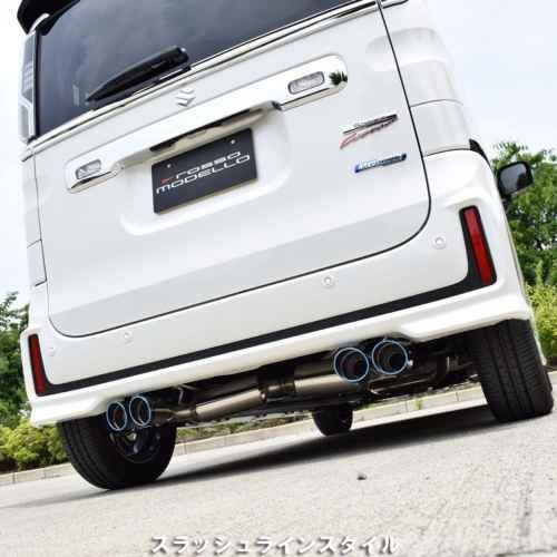 □ロッソモデロ マフラー スペーシアカスタム ギア MK53S ハイブリッド