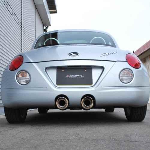 □ロッソモデロ マフラー コペン LA-L880K - JB-DET 砲弾マフラー