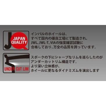 IMPUL インパル NR-01 マットブラック 17インチ 6.5J +48 PCD100 4穴