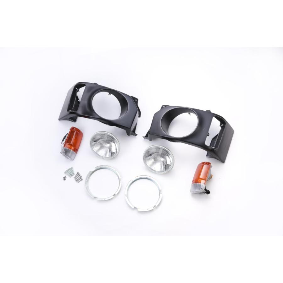 IRONBACK ハイエース 200系 丸目キット ウィンカー付 ヘッドライト