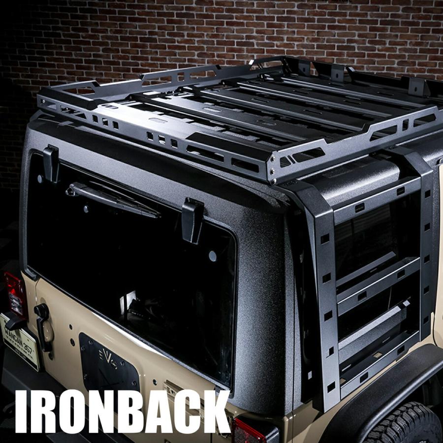 IRONBACK ラングラー JK ルーフラック ジープ JEEP ルーフキャリア 