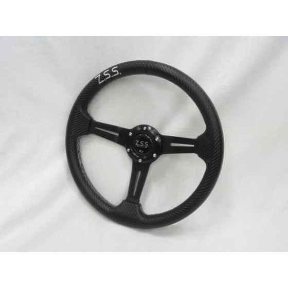 Z.S.S. フラットコーン スポーツ ステアリング Type-D3 φ350 カーボン