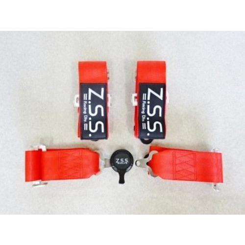 Z.S.S. Racing Harness 4点式 シートベルト 3インチ 赤 汎用 ZSS