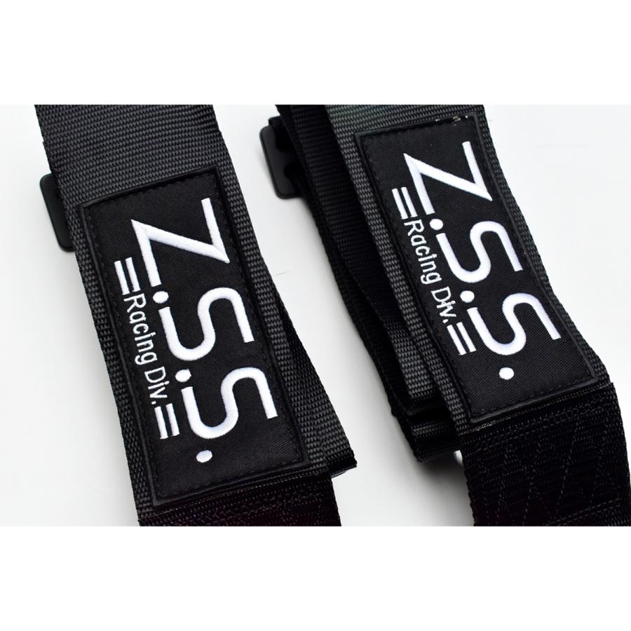 z.s.s. 4点式 レーシングハーネス シートベルト 3インチ ブラック 黒
