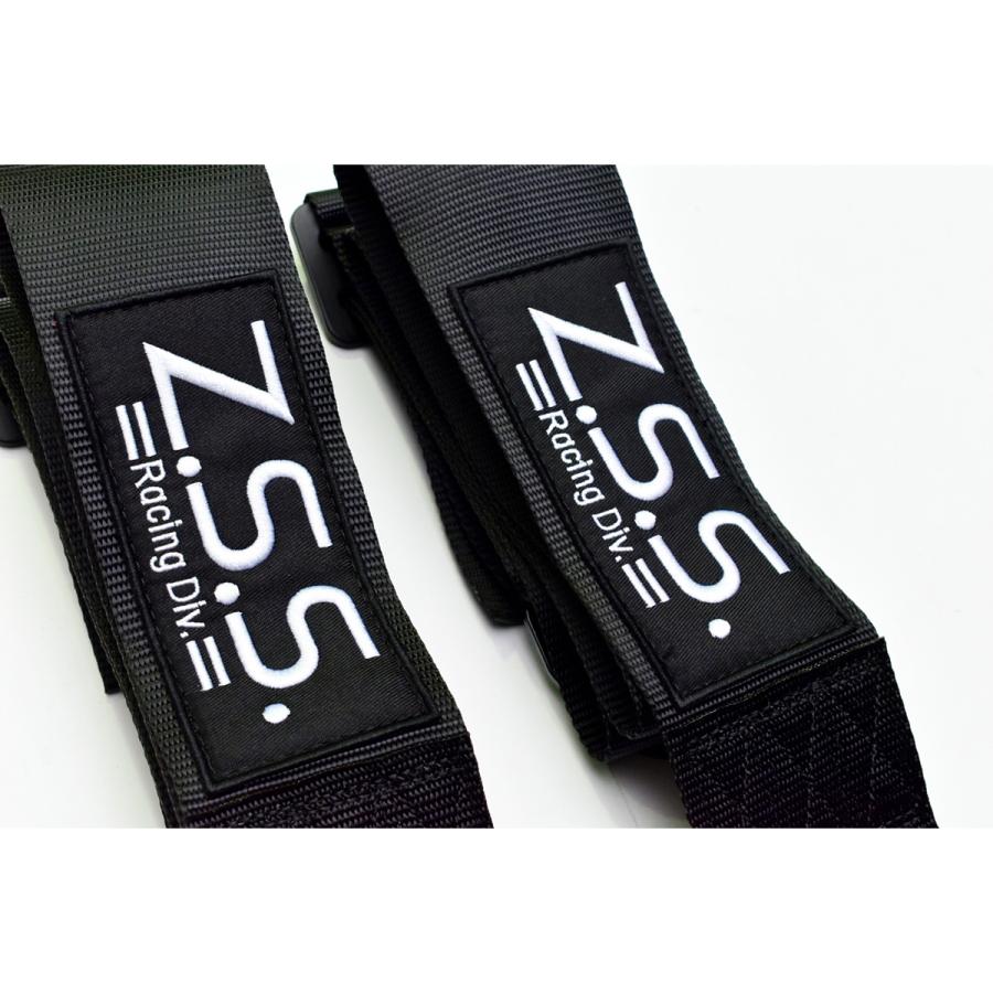z.s.s. 5点式 レーシングハーネス シートベルト 3インチ ブラック 黒