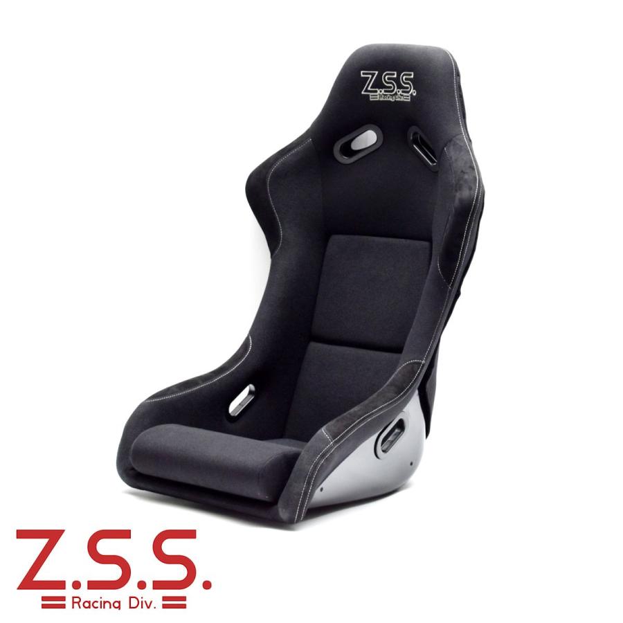 Z.S.S. フルバケットシート フルバケ ブラック 黒色 布地 シルバー