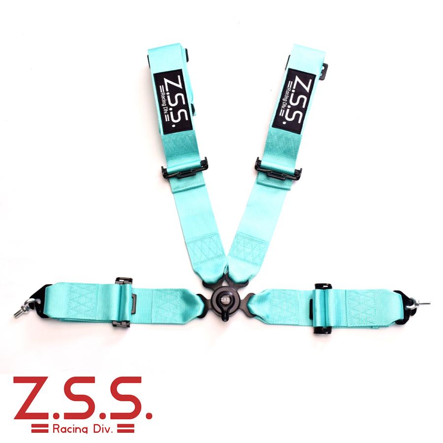 z.s.s. 4点式 レーシングハーネス シートベルト 3インチ ミント