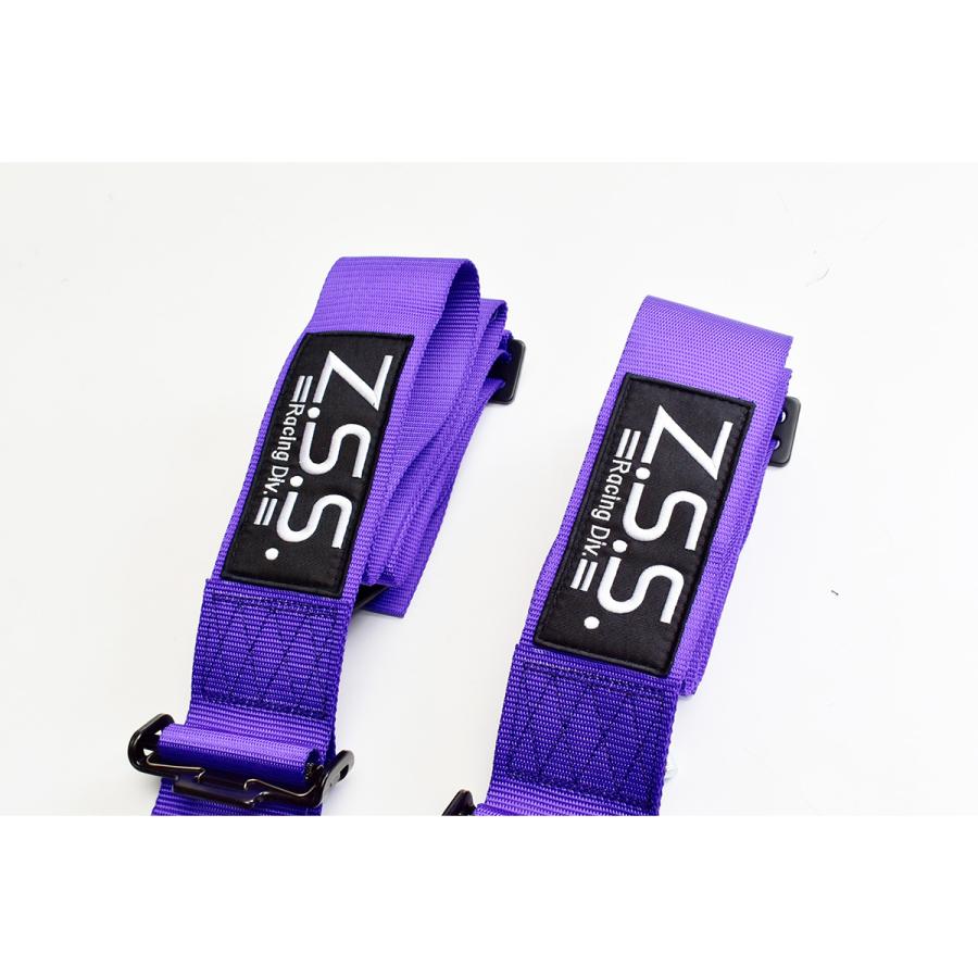 z.s.s. 4点式 レーシングハーネス シートベルト 3インチ ネオン