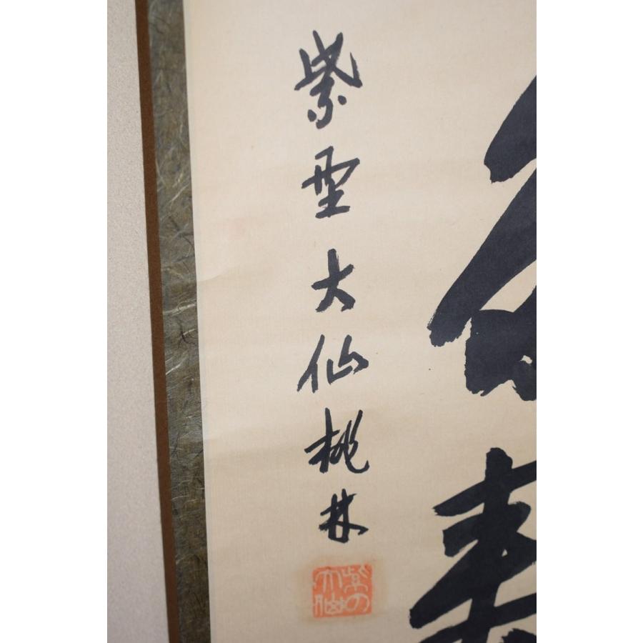 茶道具 掛軸 大徳寺 大仙院 尾関 桃林 「青松多寿色」 掛け軸 01 茶道具 掛軸 大徳寺 大仙院 尾関 桃林 「青松多寿色」 掛け軸 01