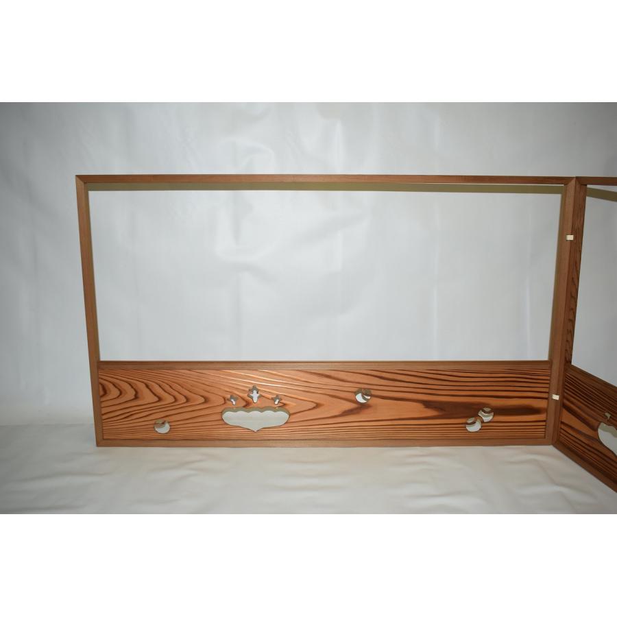 茶道具 風炉先 杉縁 桐ツボツボ透 京間用 風炉先屏風 茶道 07 茶道具 風炉先 杉縁 桐ツボツボ透 京間用 風炉先屏風 茶道 07