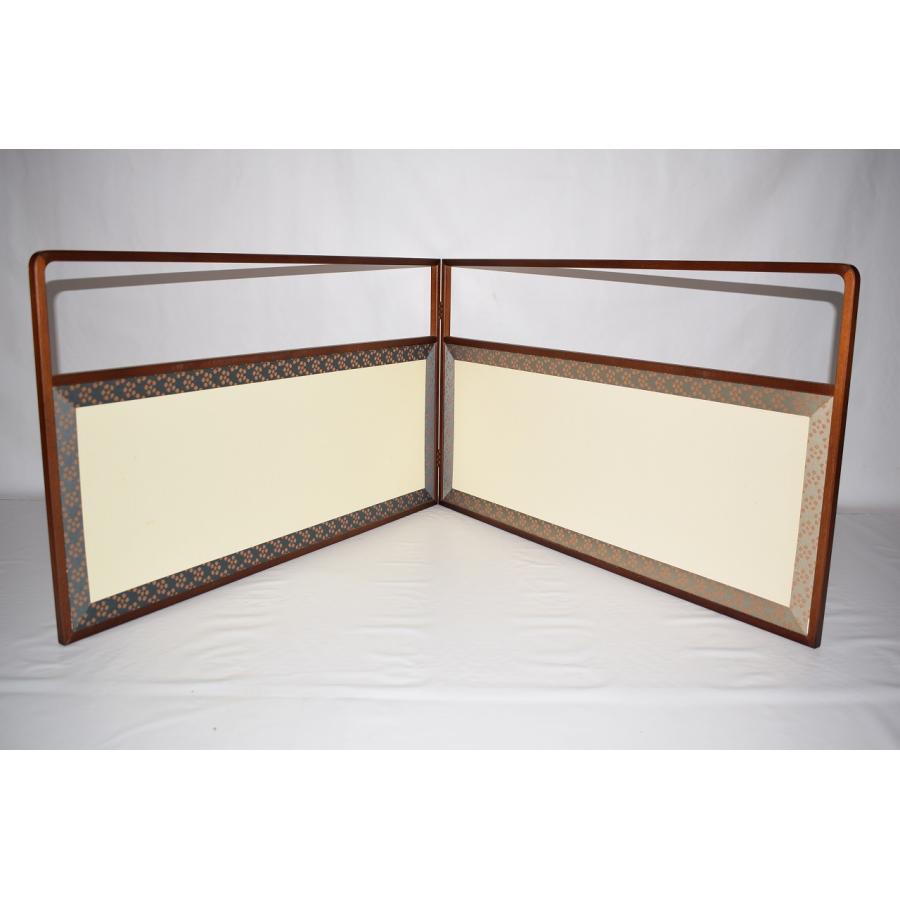 風炉先屏風 茶道具 風炉先屏風 両面使い 上透かし 利休梅 網代