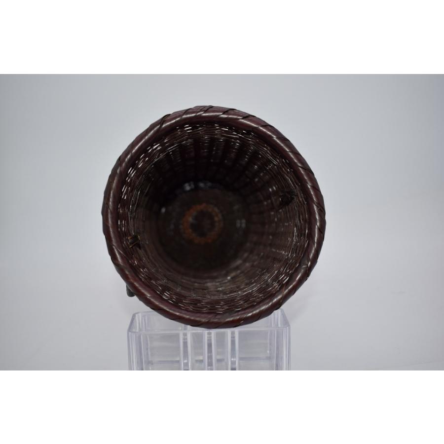 花入 染竹 寸胴 籠 篭 松雲斎 作 t 花瓶 茶道 08-4017 : 月香園