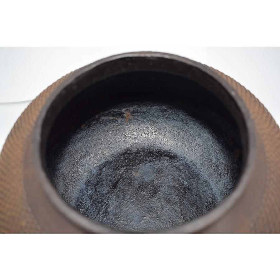 茶道具 釜 霰真形釜 松竹紋 加藤 了三 作 茶道 09-6117 : 月香園
