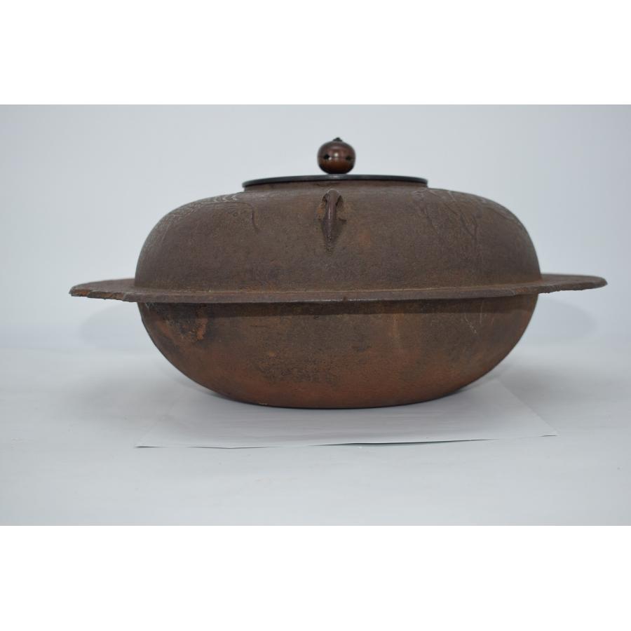 茶道具 釜 平羽釜 置き炉用 風炉用 透き木風炉用 茶道 09-8218 茶道具 釜 平羽釜 置き炉用 風炉用 透き木風炉用 茶道 09-8218