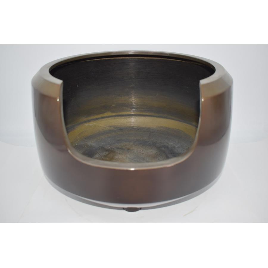 茶道具 唐銅 面取 道安 風炉 尺一 約6620g (2) 茶道 10-8421 : 月香園