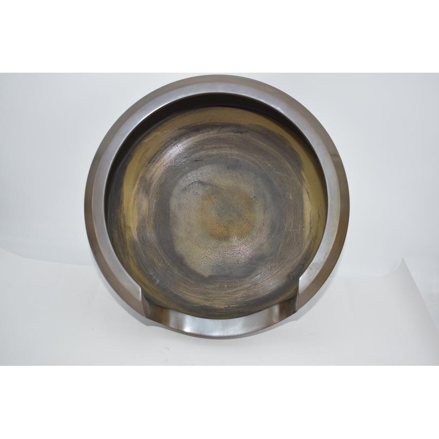 茶道具 唐銅 面取 道安 風炉 尺一 約6620g (2) 茶道 10-8421 : 月香園